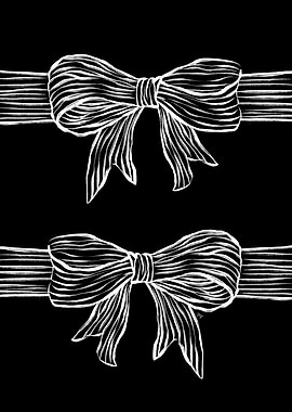 White Fashion Bows