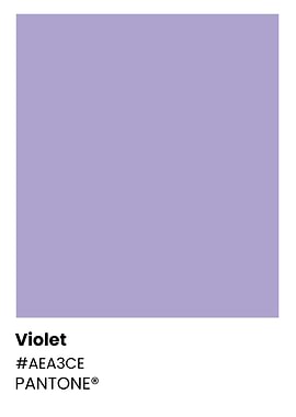 Pantone Violet Color Swatch