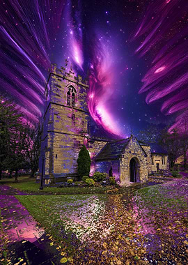 Church Under Cosmic Sky