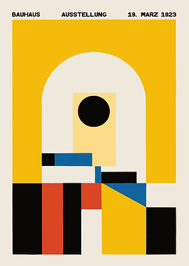 Bauhaus Geometric Art Print