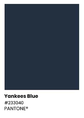 Pantone Color Chart - Yankees Blue