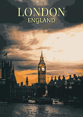 Vintage London Poster