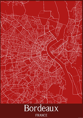 Bordeaux City Map
