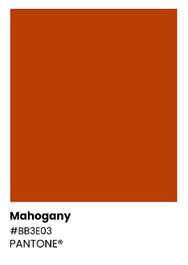 Pantone Mahogany Color