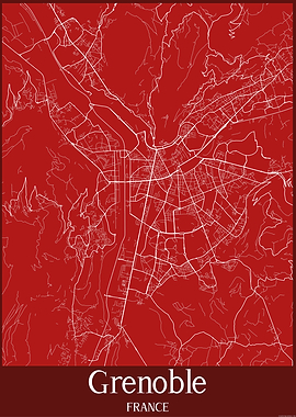 Grenoble City Map