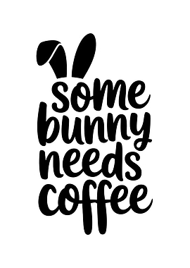 Funny Coffee Easter Bunny