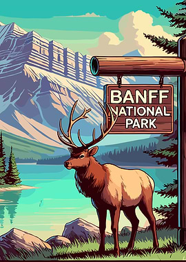 Banff National Park Elk