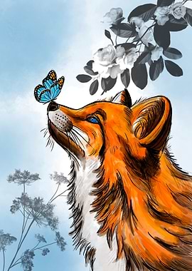 Fox and Butterfly