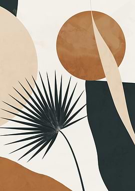 Abstract Art Tropical Leaves 6