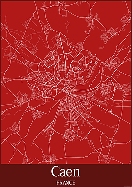 Caen City Map