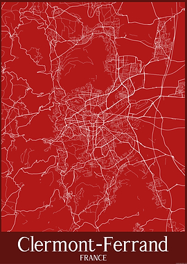 Clermont-Ferrand City Map