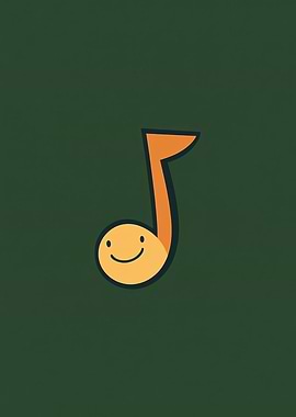 Smiling Music Note