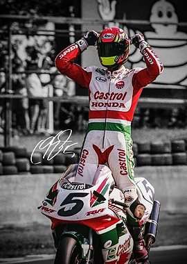 Colin Edwards Motorcycle Racer Victory