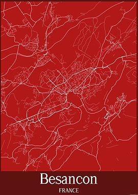 Besancon City Map