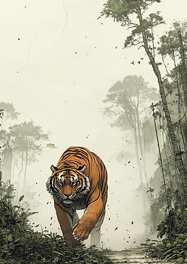 Tiger in the Mist