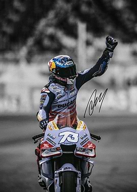Alex Marquez MotoGP Racer Celebration