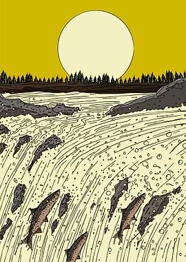 Salmon Leap Waterfall