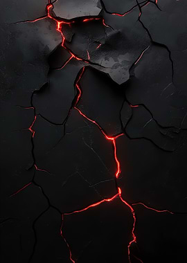 Cracked Earth with Lava