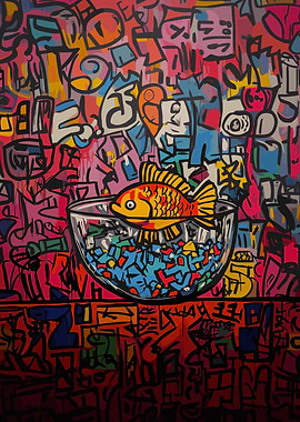 Pop ArtGoldfish in Graffiti