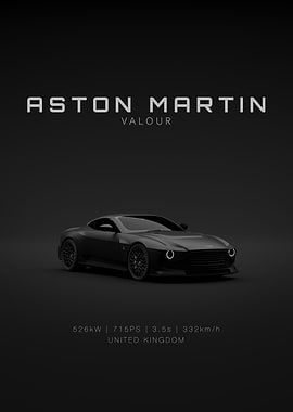 Aston Martin Valour 2024 - Black - Front Specs