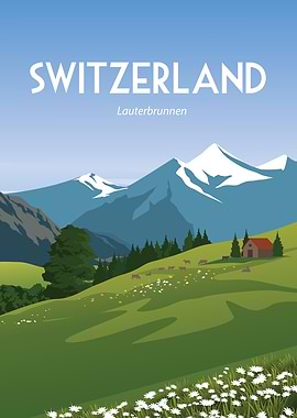 Switzerland Swiss Alps Landscape