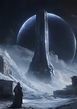 Alien Structure on Frozen Planet