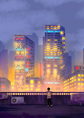 Cityscape at Dusk