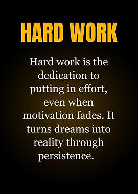 Hard Work Definition