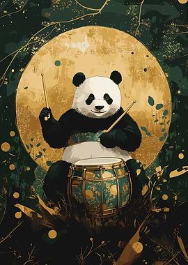 Panda Drummer