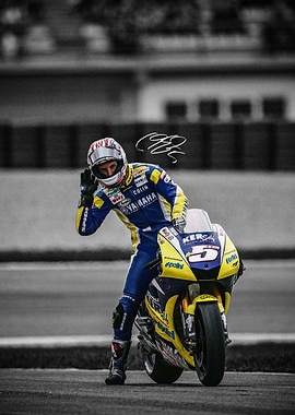 Colin Edwards Motorcycle Poster