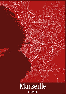 Marseille City Map