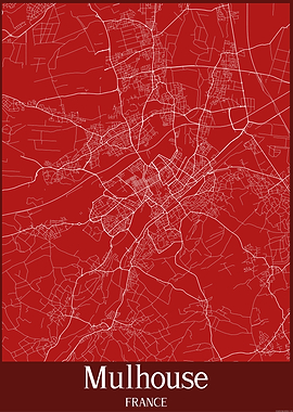 Mulhouse City Map