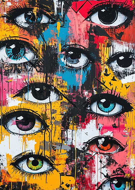 Abstract Eye Painting