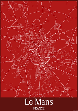 Le Mans City Map