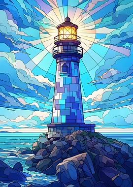 Lighthouse Stained Glass