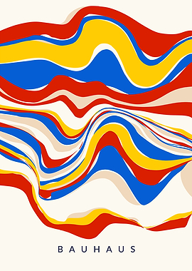 Bauhaus | Waves Triptych 25C