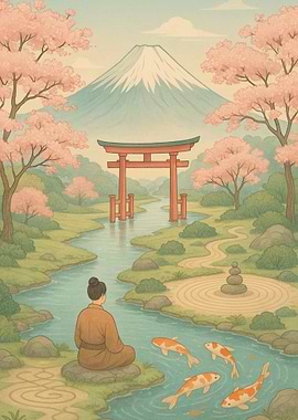 Japanese Garden Serenity Ikigai Zen Lifestyle