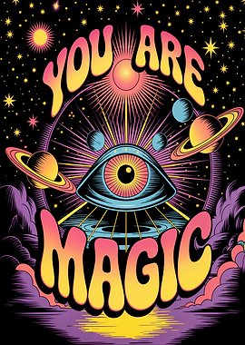 You Are Magic Psychedelic Art