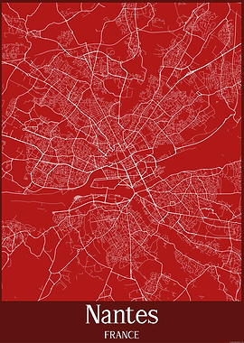 Nantes City Map