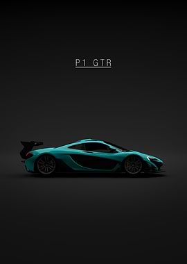 Cyan McLaren P1 GTR