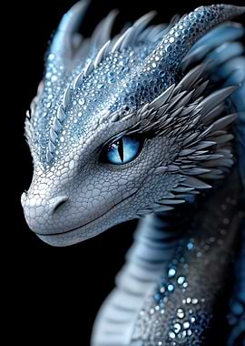 Blue-Eyed Baby Dragon