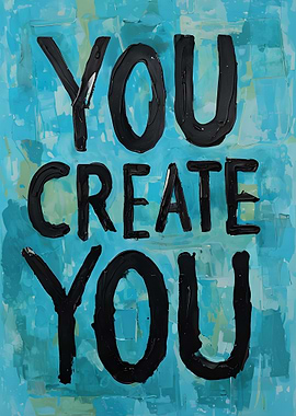 You Create You Art Print Motivational inspirational quotes