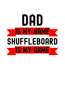 Dad Shuffleboard Game