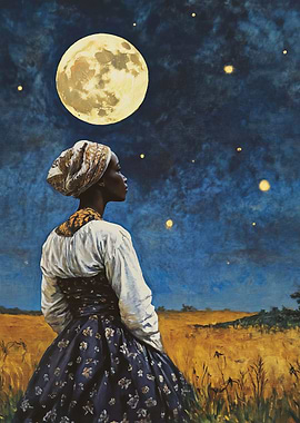Woman Gazing at the Moon