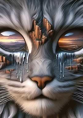 Cat with Landscape Eyes
