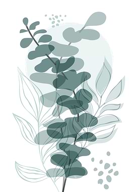 Modern green Eucalyptus One