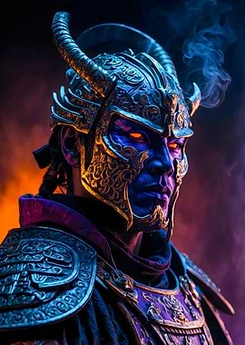 Samurai Warrior with Horns