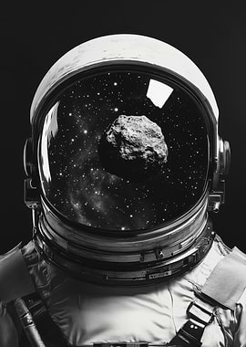 Asteroid in Helmet