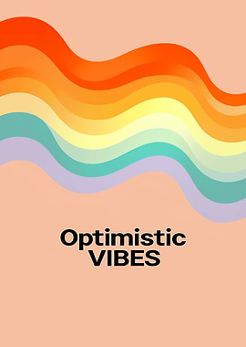 Optimistic Vibes Abstract Art
