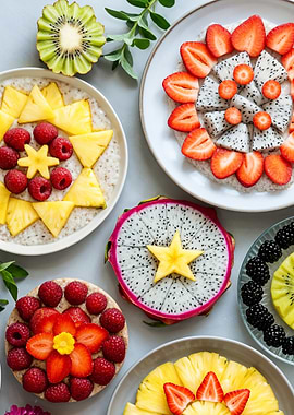 Fruit Platter with Star Shapes